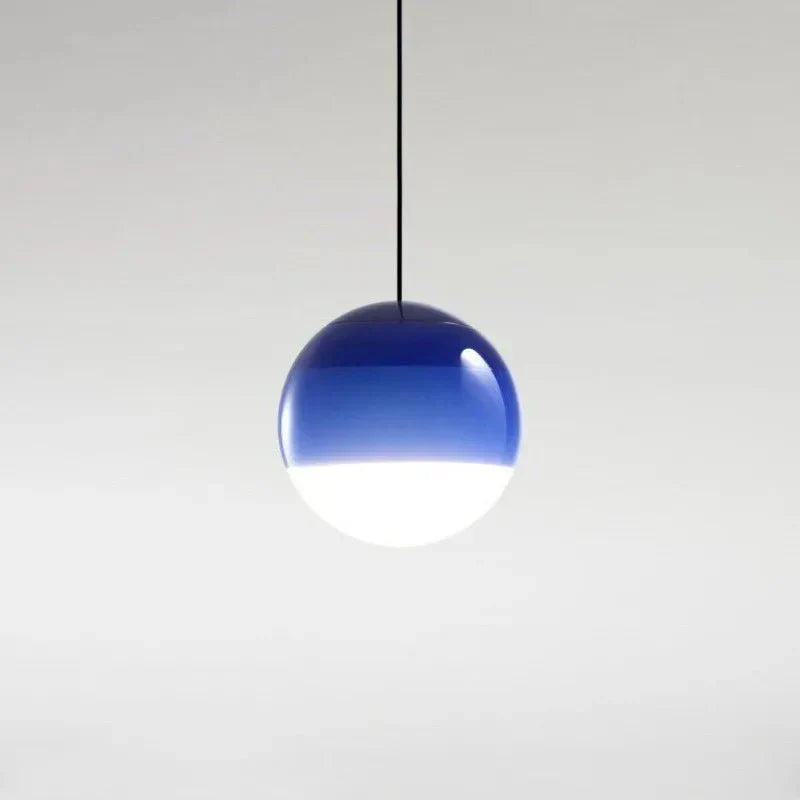 Colour Gradient Glass Pendant Lamp in Blue