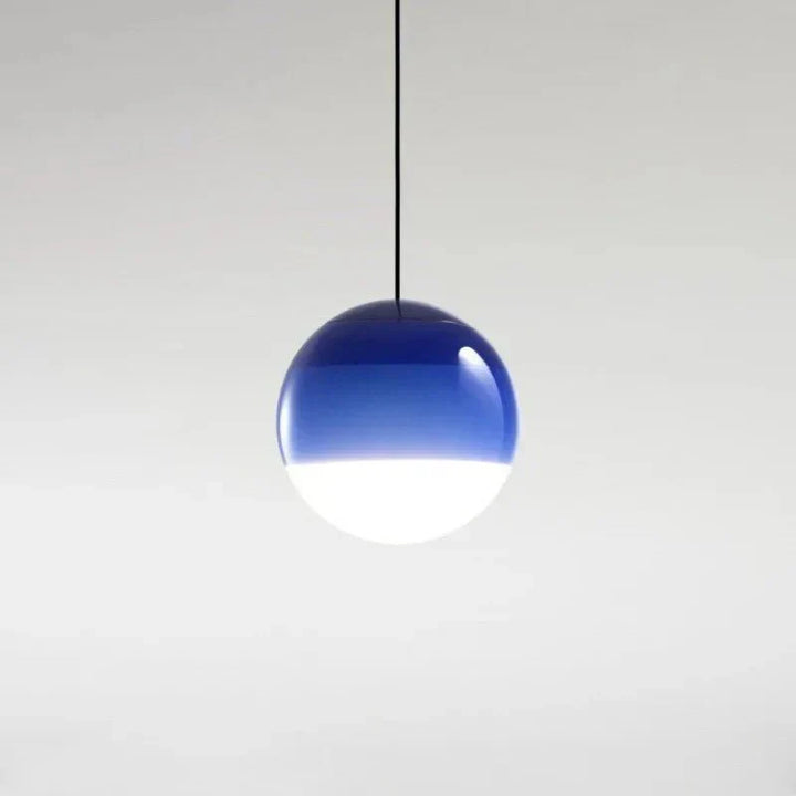 Colour Gradient Glass Pendant Lamp in Blue